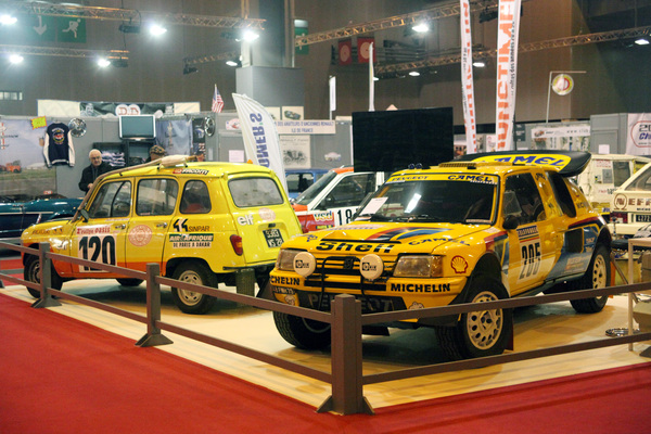 Impressionen von der Rétromobile Paris 2014 - Sonderausstellung "Rallye Paris Dakar" - 1978 fand die Rallye zum ersten Mal statt