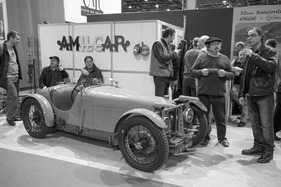 Impressionen von der Rétromobile Paris 2014 - ein besonders rassiger Amilcar am Clubstand