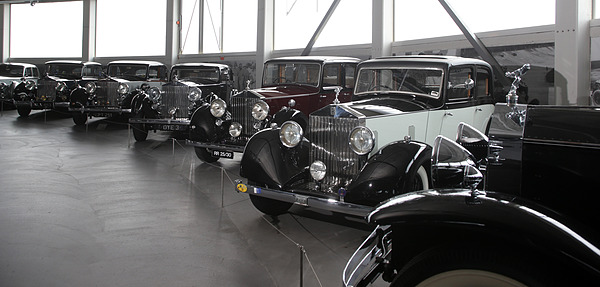 Impressionen von der Sonderausstellung 2012/2013 "Luxus und Sport - Rolls-Royce und Bentley" im Pantheon in Muttenz bei Basel