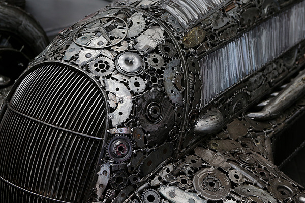 Impressionen von der Techno Classica 2013 - Mercedes-Benz-Fahrzeuge aus mechanischen Teilen nachgebaut
