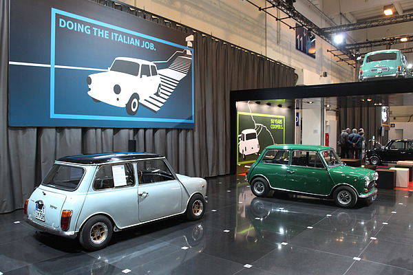 Impressionen von der Techno Classica 2013 - die Mini-Schau bei BMW