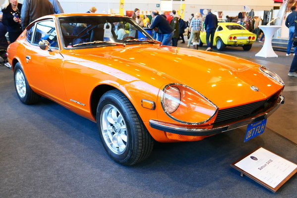 In Anlehnung an die Japaner-Sonderschau zeigte der Allgemeine Schnauferl-Club Niedersachsen e. V. einen in Deutschland sehr seltenen Datsun 240Z von 1972... – Bremen Classic Motorshow 2025