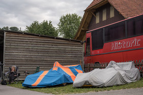 Bild In den frühen Morgenstunden noch abgedeckt - Impressionen von der Bergprüfung Altbüron 2017
