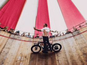 Indian-Motorrad im Motodrom Indian-Motorrad im Motodrom