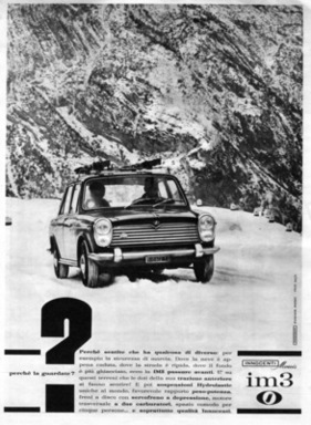 Innocenti IM3 (1964) - Werbung - spurtstark im Winter