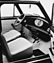 Innocenti Mini 1001 Export (1974) – Interieur (© Archiv Automobil Revue) Innocenti Mini 1001 Export (1974) – Interieur (© Archiv Automobil Revue)