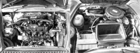 Innocenti Mini Cooper 1300 und Autobianchi A 112 Abarth im Jahr 1974 - die Motoren im Vergleich (Innocenti links) (1974)