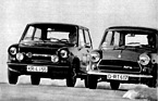 Innocenti Mini Cooper 1300 und Autobianchi A 112 Abarth im Jahr 1974 - in der Kürze liegt die Würze - Go-Kart-mässige Fahreigeschaften und viel Kurvenspass