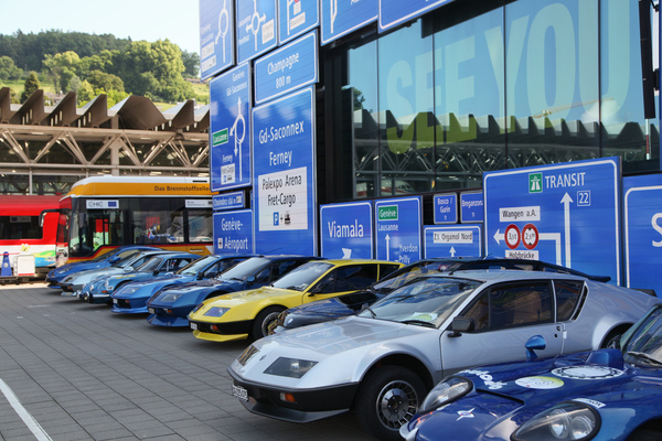 A total of 18 Alpine, Renault-Alpine and Alpine-Renault cars were assembled, from the original A110 to the A310/610 and the modern A110 - plastic car meeting "Fantastic Plastic 2018"