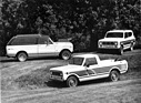 International Scout II (1976) - links der "Traveler", in der Mitte der "Terra" und der Scout II rechts