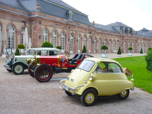 Image: Isetta, DeDion and Adler - on show at the 11th International Concours d'Elegance 2015 in Schwetzingen
