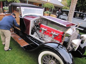 Isotta Fraschini (1928) - Vorbereitungen für die Jurierung am Arizona Concours d'Elegance Isotta Fraschini (1928) - Vorbereitungen für die Jurierung am Arizona Concours d'Elegance
