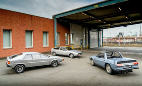 ItalDesign-Karmann-Schöpfungen VW Cheetah (1970), Audi Asso di Picche (1973) und BMW Asso di Quadri (1976) - sechs Jahre liegen zwischen den drei Würfen