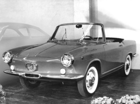 Italsuisse 600 D - ein von Pietro Frua gezeichnetes Cabriolet auf Fiat 600D-Basis am Genfer Autosalon 1961