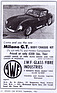 JWF Milano GT (1962) - Inserat in der Zeitschrift Sports Car World in der September-Nummer von 1962