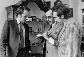 Jack Heuer (mitte) zusammen mit Niki Lauda (links) and Clay Regazzoni (rechts) im Jahre 1971