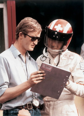 Jacques Deschenaux mit Jo Siffert