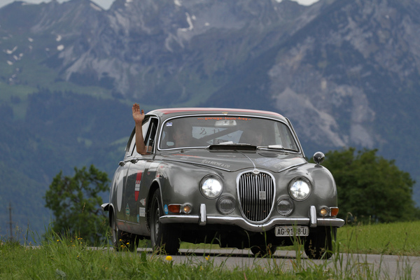 Jaguar 3.4 S - am Alpenbrevet 2020