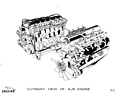 Jaguar AJ6 (1983) – Schnittbild aus der Pressemappe für den ersten neuen Sechszylinder von Jaguar seit 1948