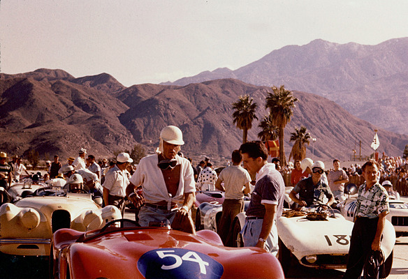 Jaguar C Type (1952) - Jack Douglas am Start in Santa_Barbara im Jahre 1953