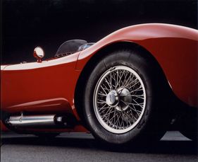 Jaguar C Type (1952) - hinterer Radausschnitt des wunderschön restaurierten C-Types Jaguar C Type (1952) - hinterer Radausschnitt des wunderschön restaurierten C-Types
