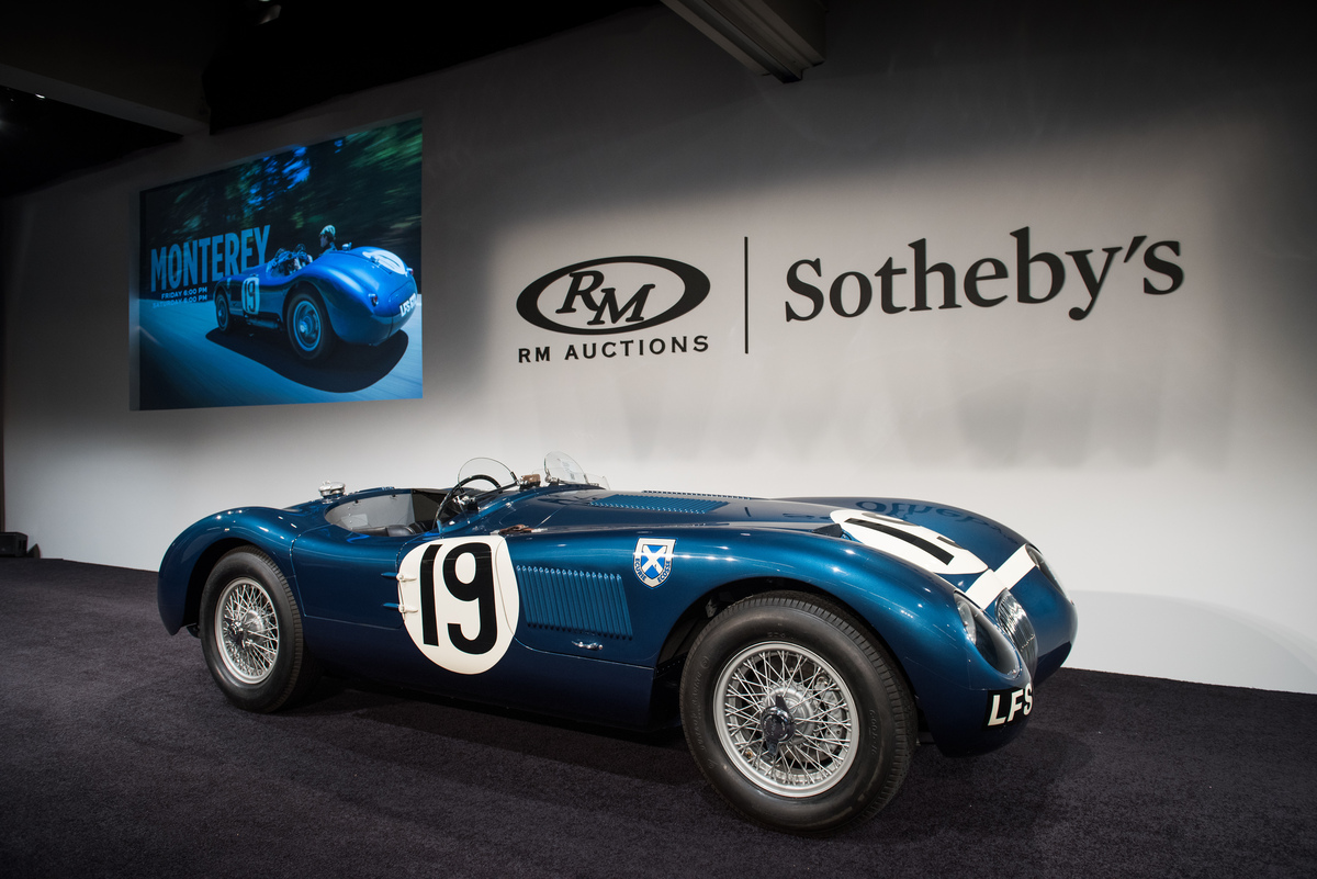 Jaguar C-Type Works (1953) - mit USD 13,2 Millionen wurde ein neuer Auktionsrekord für die Marke Jaguar gesetzt - Lot 235 an der RM/Sotheby's Versteigerung in Monterey am 13. - 15. August 2015