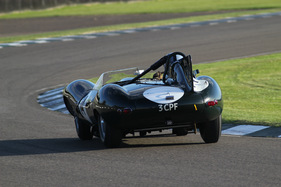 Jaguar D-Type (1954) - im Rennen um die Sussex Trophy am Goodwood Revival 2012