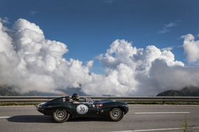 Bild Jaguar D-Type (1955) - am Bergrennen Bernina Gran Turismo 2021
