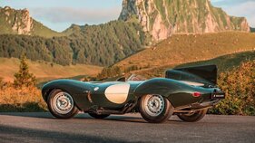 Jaguar D-Type (1956) – Der D-Type war im Vereinigten Königreich strassenzugelassen