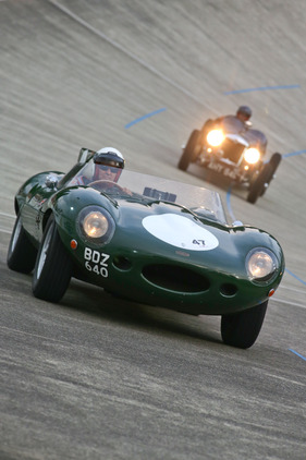 Jaguar D-Type (1956) am Indianapolis in Oerlikon 2013