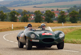 Jaguar D-Type (1970) an der RAID Suisse-Paris 2016