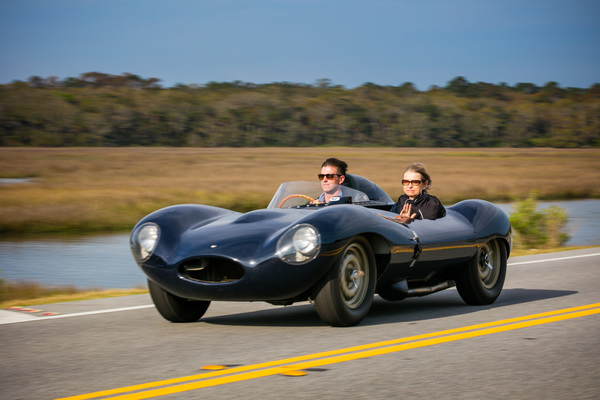 Jaguar D-Type auf der Ausfahrt am Freitag - Amelia Island Conours d'Elégance 2017