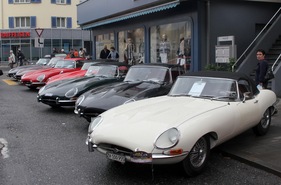 Jaguar E (1961) - Oldtimer in Obwalden OiO 2011 - 50 years E-Type at the OiO