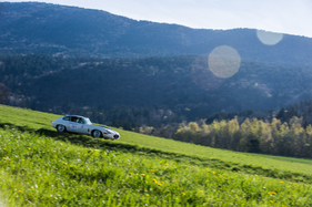 Jaguar E-Type (1962) an der Tour Auto Optic 2ooo auf Etappe 4 am 11. April 2014 (Startnummer 101)