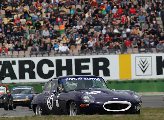Jaguar E-Type (1964) - im Rennen der NK HTGT (Touren- und GT-Wagen bis 1947-1965) am Bosch Hockenheim Historic 2012