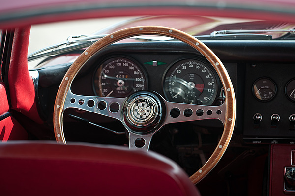 Jaguar E Type Coupé (1965) - wunderschönes Original-Lenkrad
