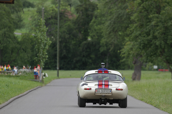 Jaguar E-Type S1 - am Alpenbrevet 2020