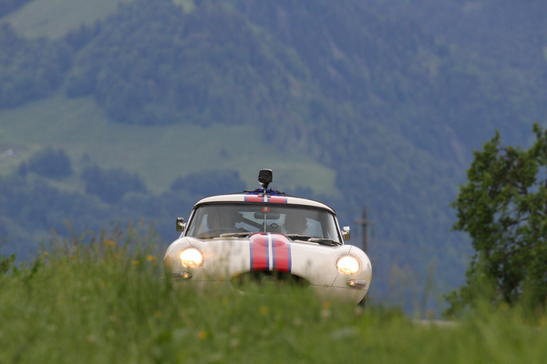 Jaguar E-Type S1 - am Alpenbrevet 2020