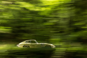 Jaguar E-Type Series 1 1/2 (1968) - mit Startnummer 161 an der Ennstal-Classic 2017