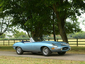 Jaguar E-Type Series 1 Roadster (1963) - als Lot 416 angeboten an der Bonhams Goodwood Revival Versteigerung am 17. September 2022