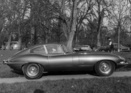Jaguar E Type - der Star des Genfer Autosalons 1961 bei der Aussenpräsentation