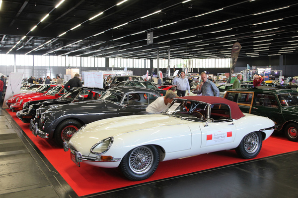 Jaguar E-Type der ersten Serie in Weiss - Classic Expo Salzburg 2019