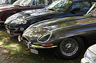 Jaguar E-Type - und sein 30 Jahre jüngerer Nachfolger - Swiss Classic British Car Meeting Morges 2017