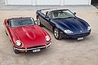 Jaguar E-Types Series 2 (1970) und Jaguar XK8 Convertible (2000) im Vergleich