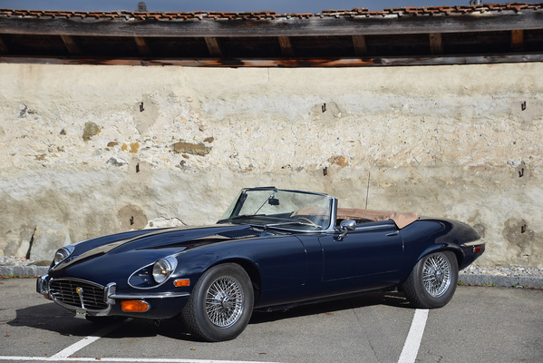 Jaguar E V12 Roadster (1973) - gemeldet als Lot 134 an der Versteigerung der Oldtimer Galerie in Gstaad am 29. Dezember 2018
