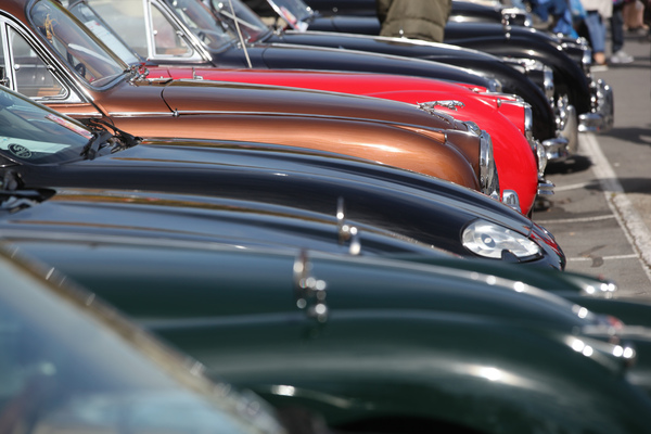 Jaguar-Farben und Formen - Swiss Classic British Car Meeting Morges 2017