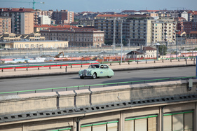 Jaguar MK VII (1955) - Teststrecke auf dem Dach der Lingotto-Fabrik in Turin - Alpenbrevet 2019 (1955)
