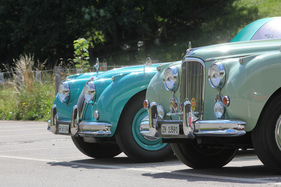 Jaguar MK VII (1955) - am ersten Tag in Kandersteg - Alpenbrevet 2019 (1955)