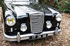 Jaguar Mark VII Coupé Meteor (1951) – glattflächige Front mit integrierten Fernscheinwerfern