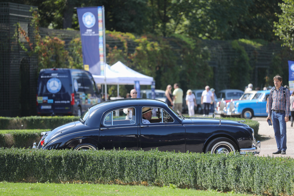 Jaguar Mk 1 bei der Ankunft - 19. ASC Classic-Gala Schwetzingen 2023